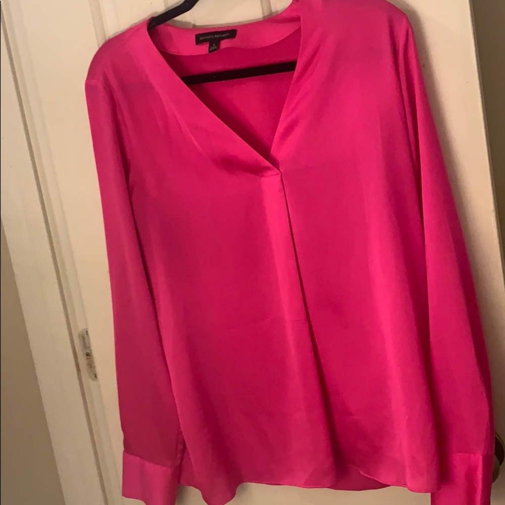 Banana Republic Hot Pink Blouse